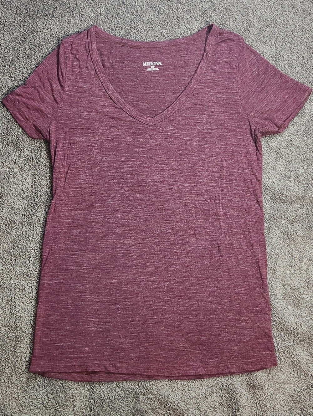 Maroon Merona V-Neck T-Shirt